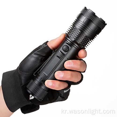 Wason Professional XHP90 고전력 2000 Lumens 방수 휴대용 야외 알루미늄 전술 LED 횃불 및 손전등 벨트 클립